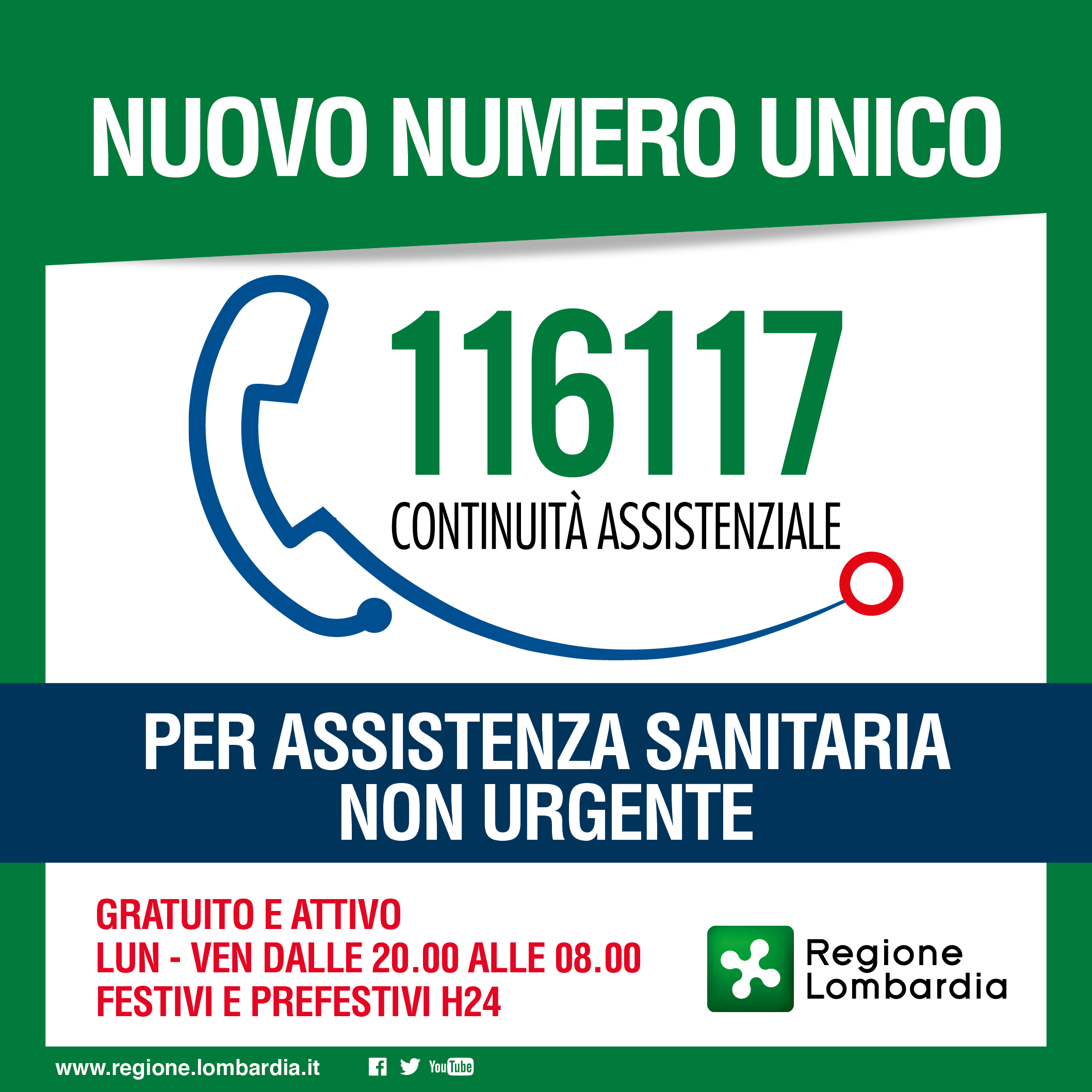 Numero Unico 116117 Continuità Assistenziale