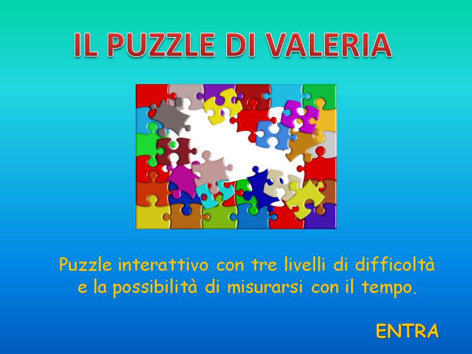 Immagien colorata di un puzzle