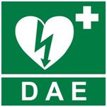 Logo ufficiale del DAe in colore bianco e verde