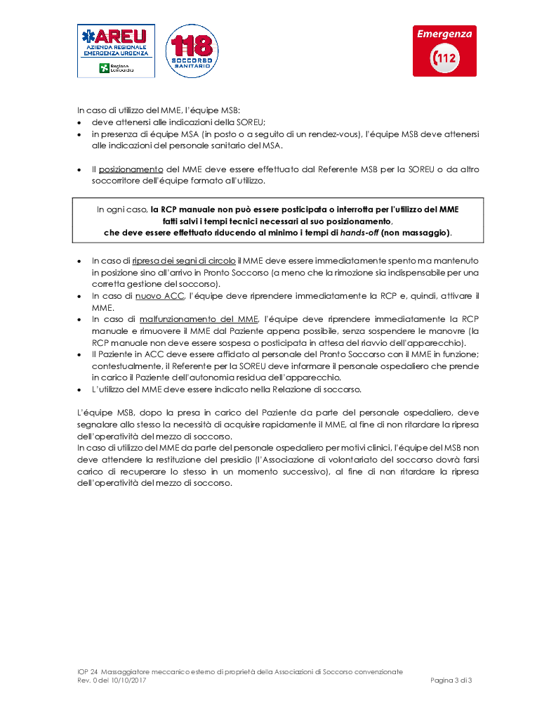 Documentazione - Agenzia Regionale Emergenza Urgenza