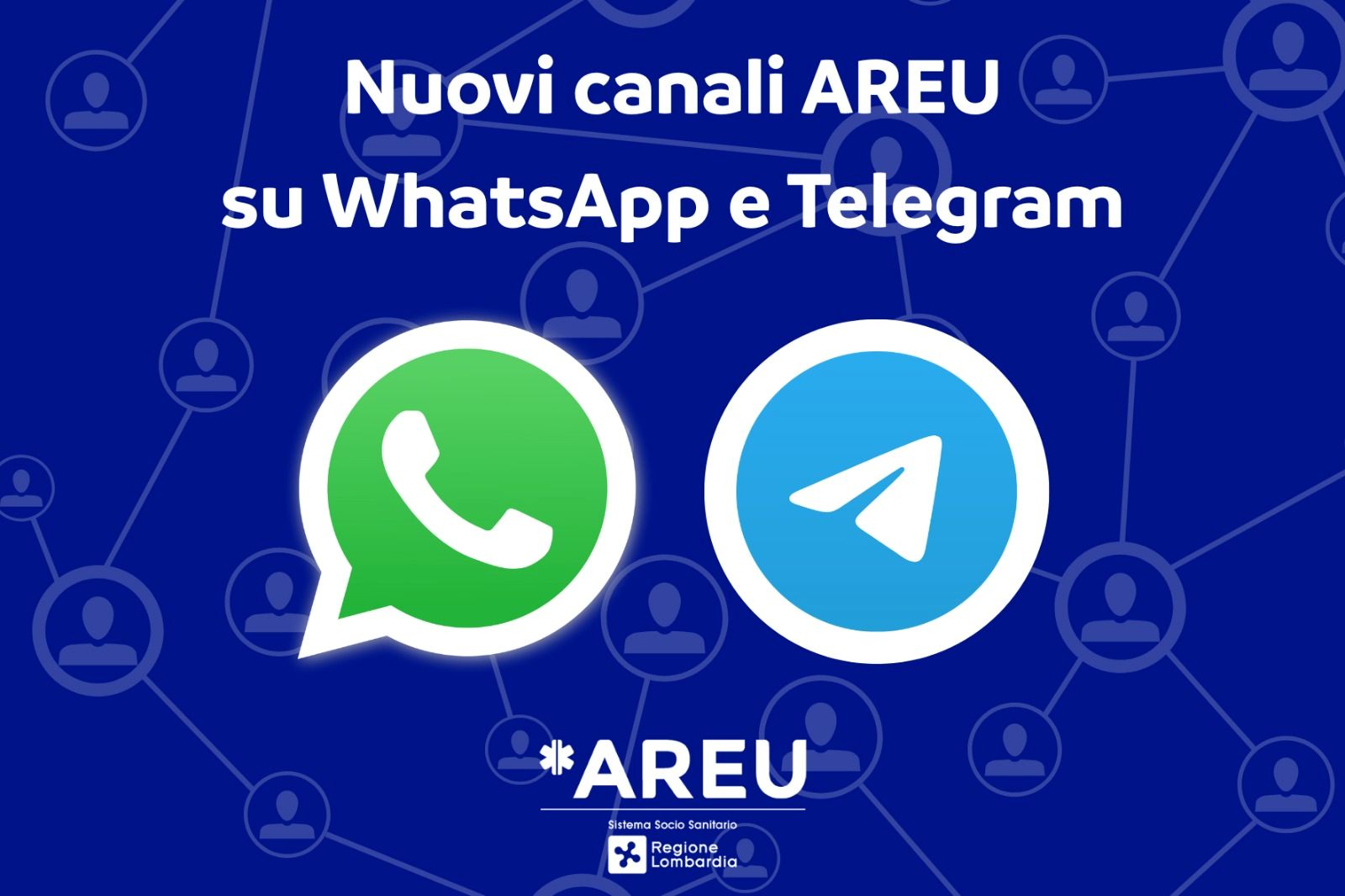 immagine AREU attiva i nuovi canali WhatsApp e Telegram