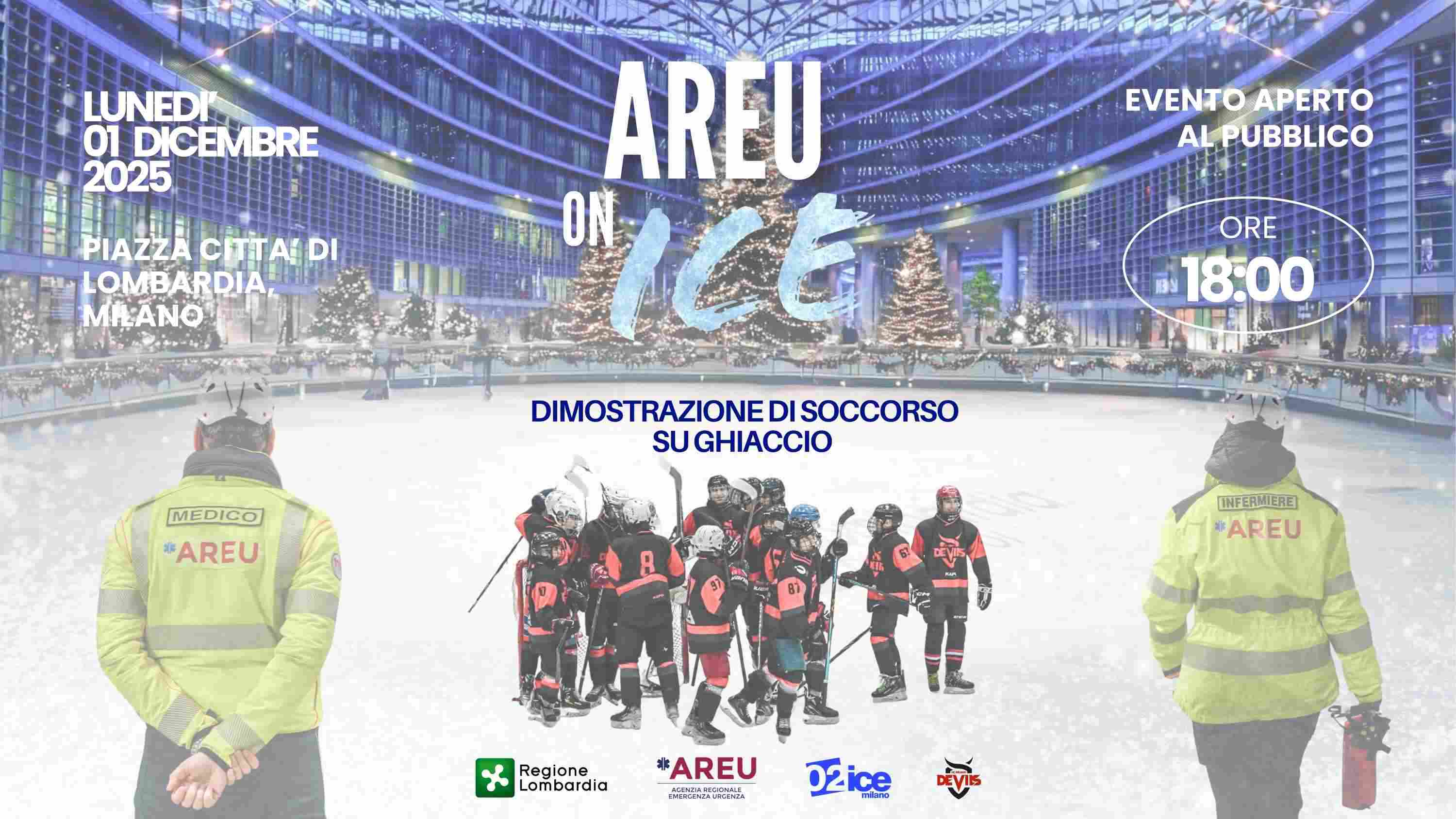 immagine 'Emergenza urgenza oggi e domani'. Lunedì 1 e martedì 2 dicembre '25 a Palazzo Lombardia il Congresso SIEMS e una dimostrazione di soccorso ispirata alle Olimpiadi Invernali